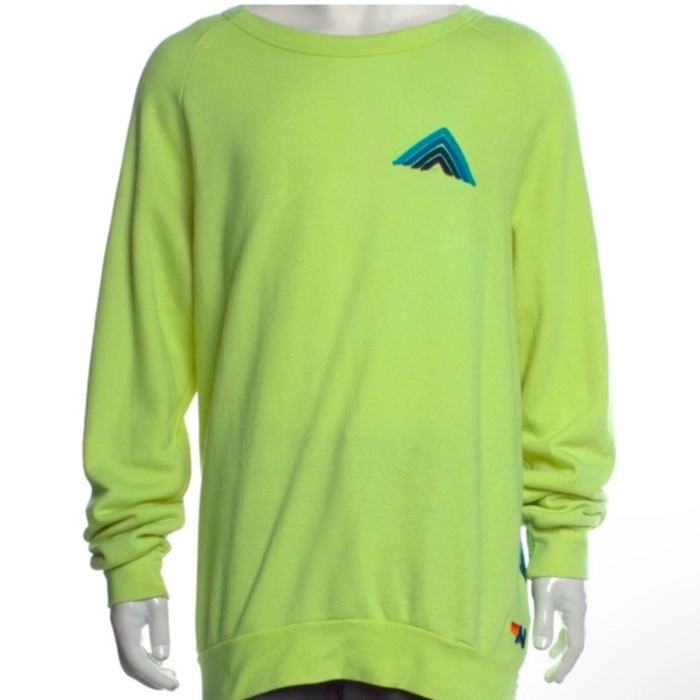 Aviator Nation Sweatshirt, Neon Yellow, Size XXL